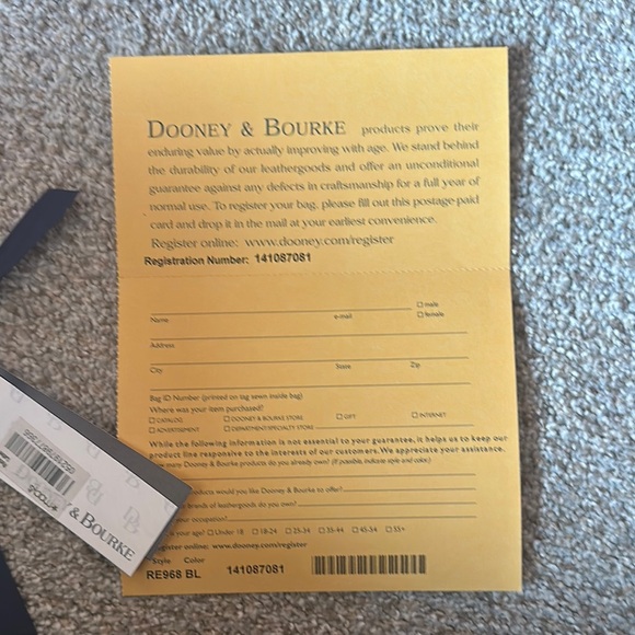 Dooney & Bourke Floral Tote Bag - Red and Green - Picture 6 of 6